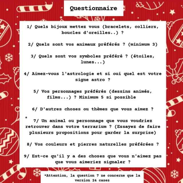 Calendrier de l'Avent personnalisé (12 ou 24 cases)