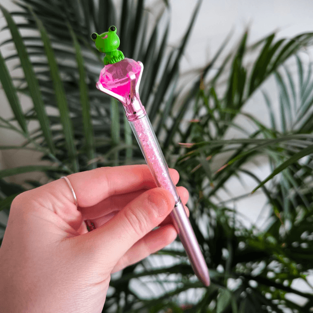 Stylo baguette magique - Grenouille (fuchsia)