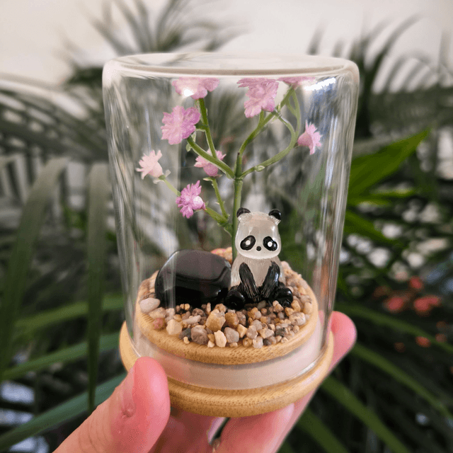 Ami protecteur - Panda (obsidienne)